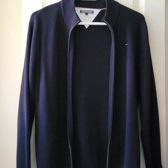 LOT of 2 -TOMMY HILFIGER ZIP UP CARDIGAN with T-shirt / BOYS 12~ 16 YEARS - Picture 2 of 11